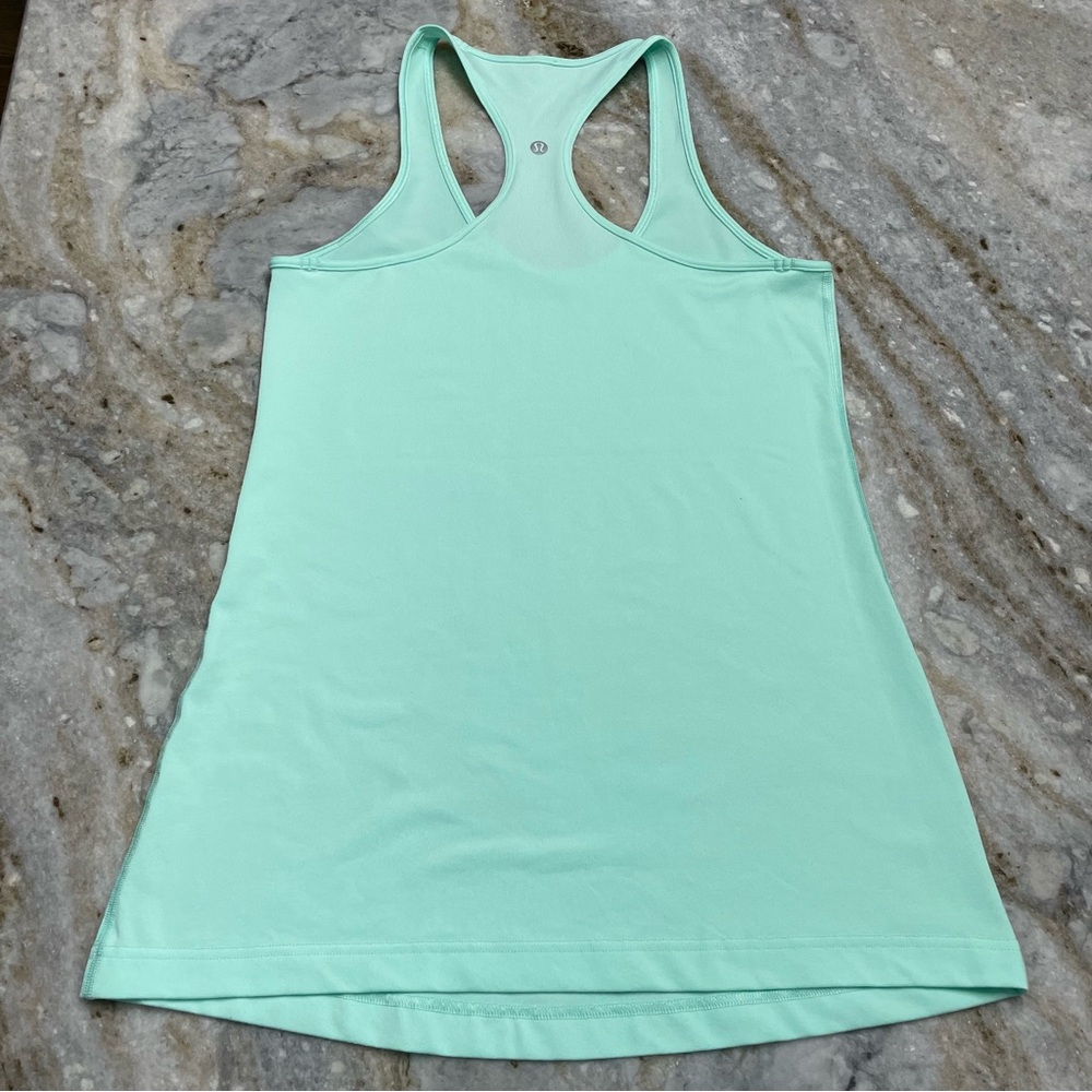 Lululemon Cool Racerback Tank Top mint green/sea foam green. No tag. Measure